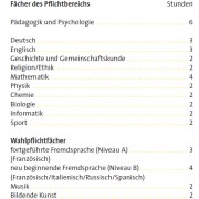 Stundentafel für die Eingangsklasse des Sozialwissenschaftlichen Gymnasiums im Profil Soziales. Aus dem Wahlpflichtbereich muss mindestens ein Fach gewählt werden.