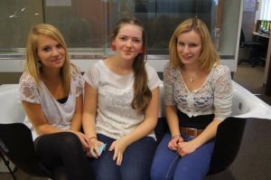 Bild von links: Sarah Lange, Marina Steinle, Lisa Freier