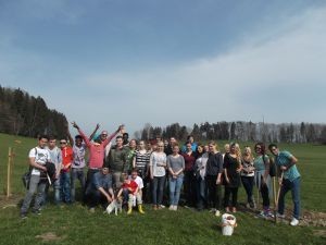 Die 60. Pflanzung in Forst bei Vogt