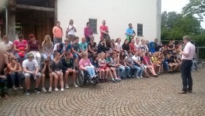 Schülerinnen besuchen das UNESCO-Sommercamp in Aalen
