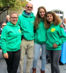 „Regenwaldkinder“ v.l.n.r.: Jenny Beierbach, Roland Paul, Elena Hommel, Aysel Cengel