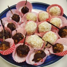 Foto von gesunden Snacks.