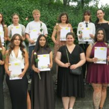Gruppenfoto anlässlich der Abschlussfeier.